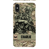 Personalized British Soldier/Veterans Phone Case Printed 22MAR-LN31