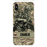 Personalized British Soldier/Veterans Phone Case Printed 22MAR-LN31