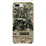 Personalized British Soldier/Veterans Phone Case Printed 22MAR-LN31