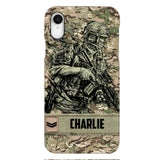 Personalized British Soldier/Veterans Phone Case Printed 22MAR-LN31