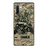 Personalized British Soldier/Veterans Phone Case Printed 22MAR-LN31