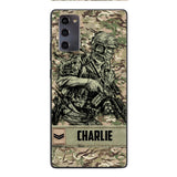 Personalized British Soldier/Veterans Phone Case Printed 22MAR-LN31