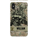 Personalized U.S Soldier/Veterans Phone Case Printed 22MAR-LN31