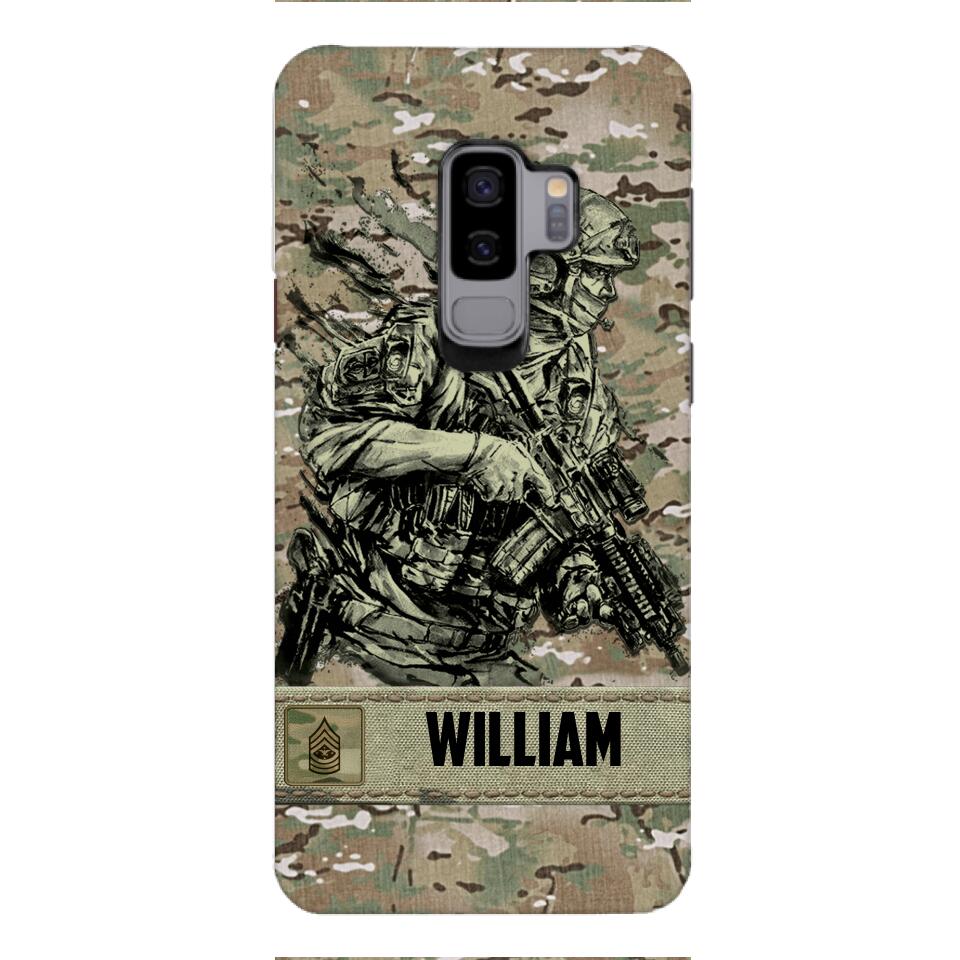 Personalized U.S Soldier/Veterans Phone Case Printed 22MAR-LN31
