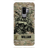 Personalized U.S Soldier/Veterans Phone Case Printed 22MAR-LN31