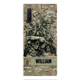 Personalized U.S Soldier/Veterans Phone Case Printed 22MAR-LN31