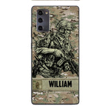 Personalized U.S Soldier/Veterans Phone Case Printed 22MAR-LN31