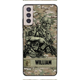 Personalized U.S Soldier/Veterans Phone Case Printed 22MAR-LN31