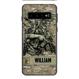 Personalized U.S Soldier/Veterans Phone Case Printed 22MAR-LN31