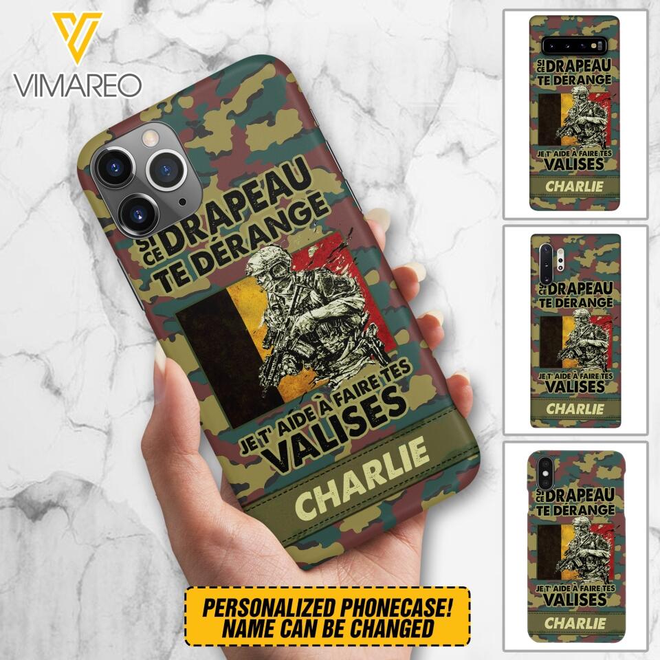 Personalized Belgian Soldier/Veterans Phone Case Printed 22MAR-QH31