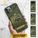 Personalized Spanish Soldier/Veterans Phone Case Printed 22MAR-QH31