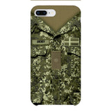Personalized Danish Soldier/Veterans Phone Case Printed 22MAR-HQ31