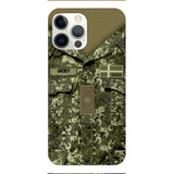 Personalized Danish Soldier/Veterans Phone Case Printed 22MAR-HQ31