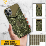 Personalized Danish Soldier/Veterans Phone Case Printed 22MAR-HQ31