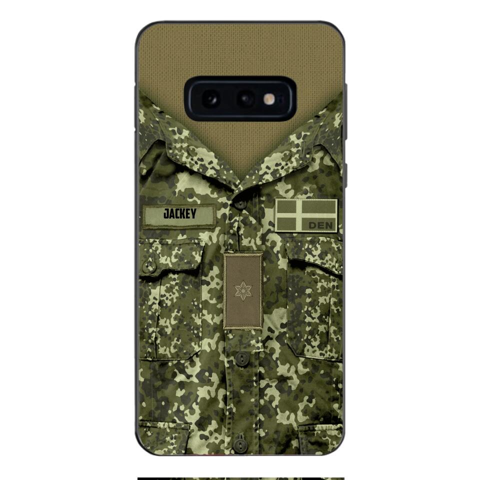 Personalized Danish Soldier/Veterans Phone Case Printed 22MAR-HQ31
