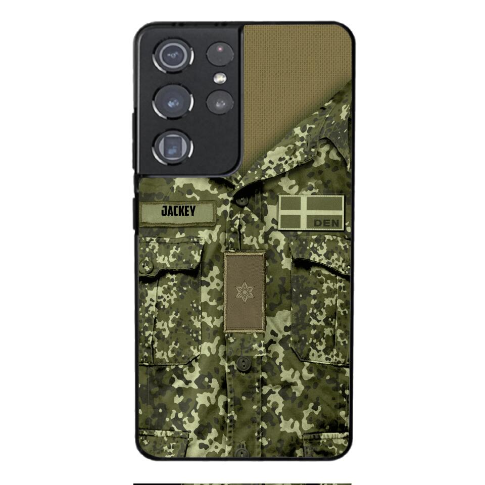 Personalized Danish Soldier/Veterans Phone Case Printed 22MAR-HQ31