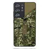Personalized Danish Soldier/Veterans Phone Case Printed 22MAR-HQ31