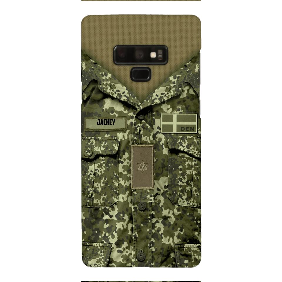 Personalized Danish Soldier/Veterans Phone Case Printed 22MAR-HQ31