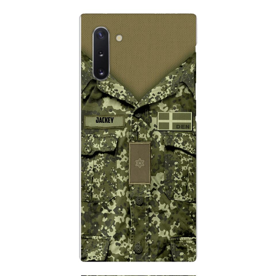 Personalized Danish Soldier/Veterans Phone Case Printed 22MAR-HQ31