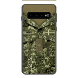 Personalized Danish Soldier/Veterans Phone Case Printed 22MAR-HQ31