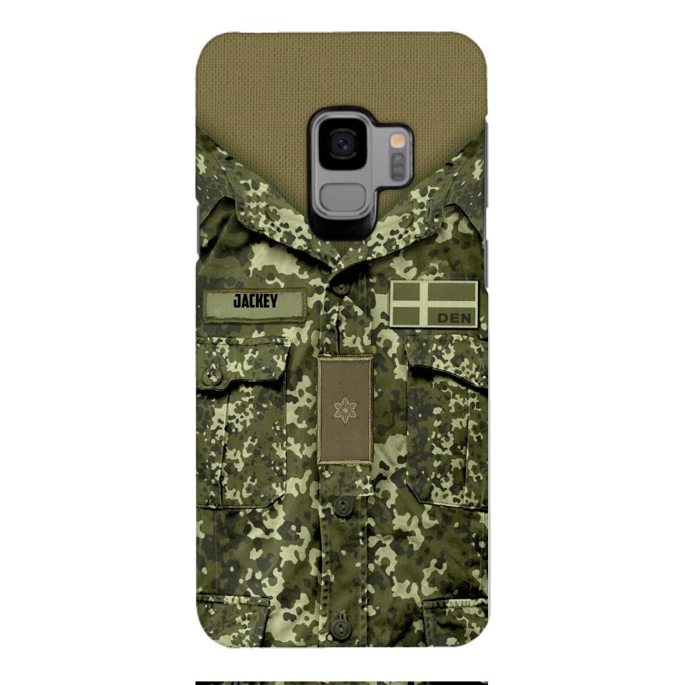 Personalized Danish Soldier/Veterans Phone Case Printed 22MAR-HQ31