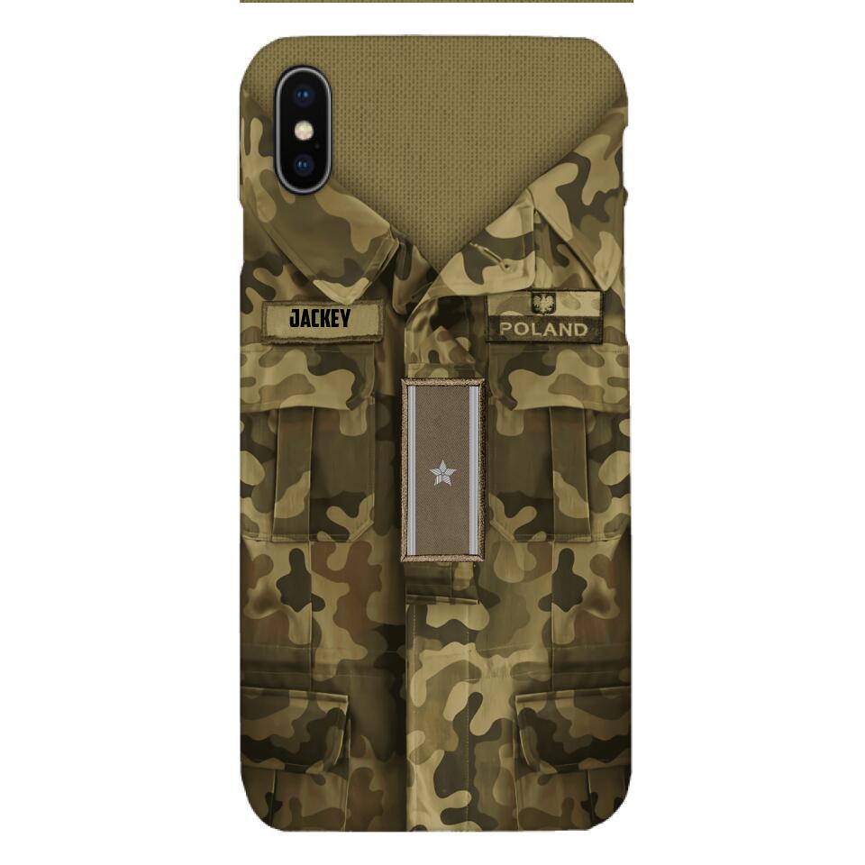 Personalized Polish Soldier/Veterans Phone Case Printed 22MAR-HQ31
