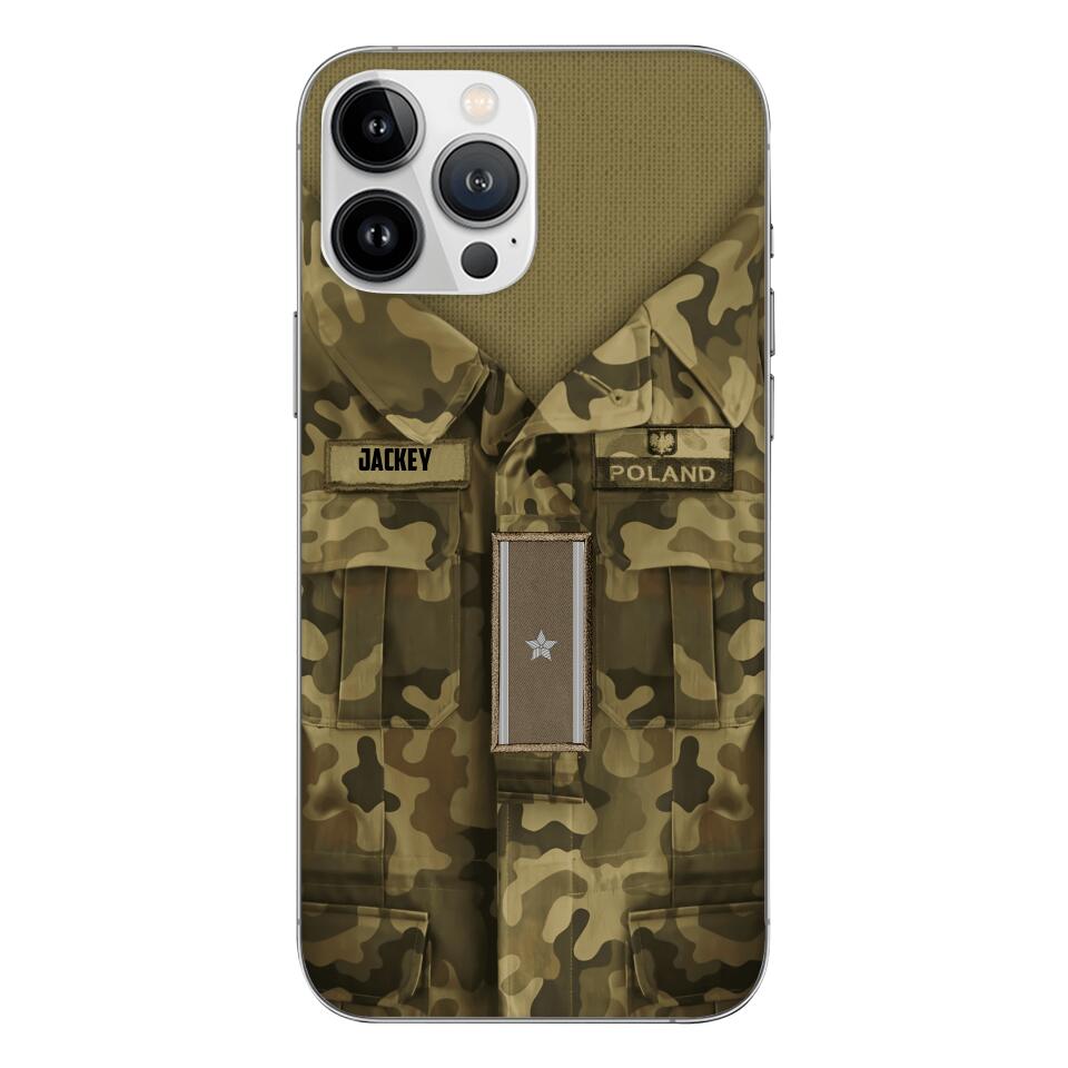Personalized Polish Soldier/Veterans Phone Case Printed 22MAR-HQ31