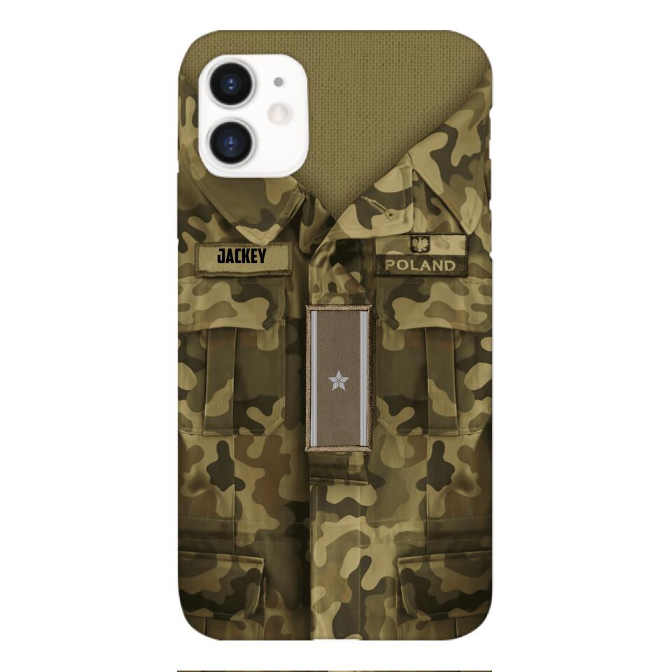 Personalized Polish Soldier/Veterans Phone Case Printed 22MAR-HQ31