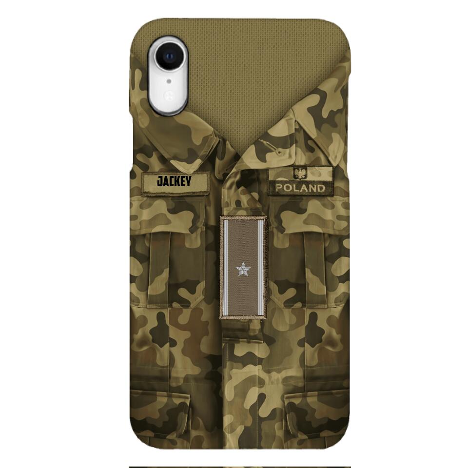 Personalized Polish Soldier/Veterans Phone Case Printed 22MAR-HQ31