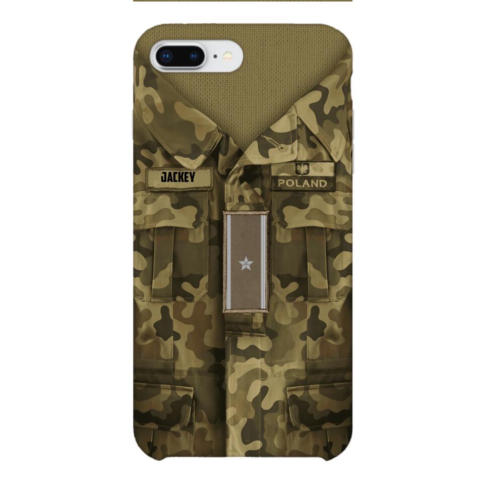Personalized Polish Soldier/Veterans Phone Case Printed 22MAR-HQ31