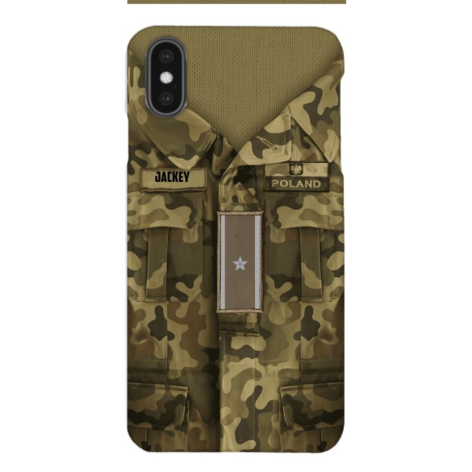 Personalized Polish Soldier/Veterans Phone Case Printed 22MAR-HQ31
