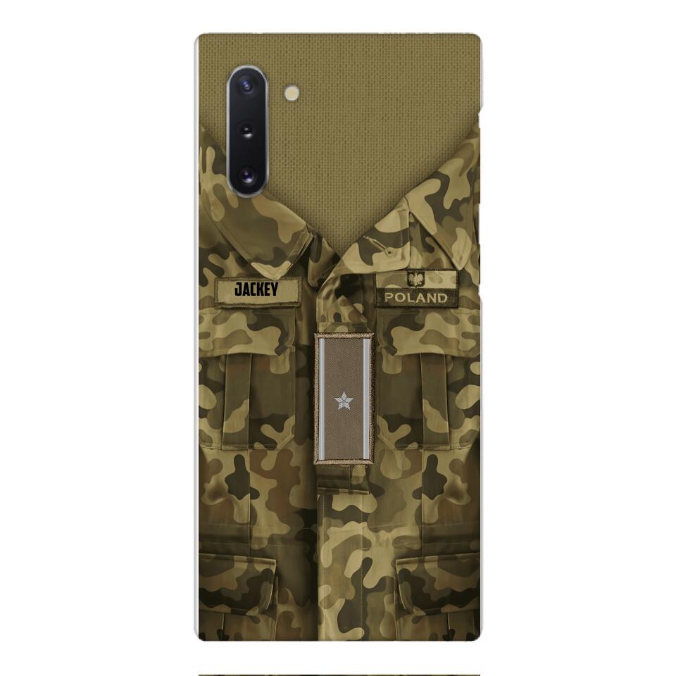 Personalized Polish Soldier/Veterans Phone Case Printed 22MAR-HQ31