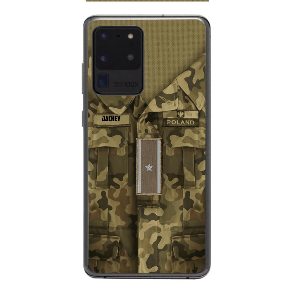 Personalized Polish Soldier/Veterans Phone Case Printed 22MAR-HQ31