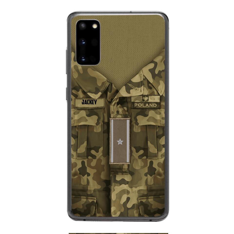 Personalized Polish Soldier/Veterans Phone Case Printed 22MAR-HQ31