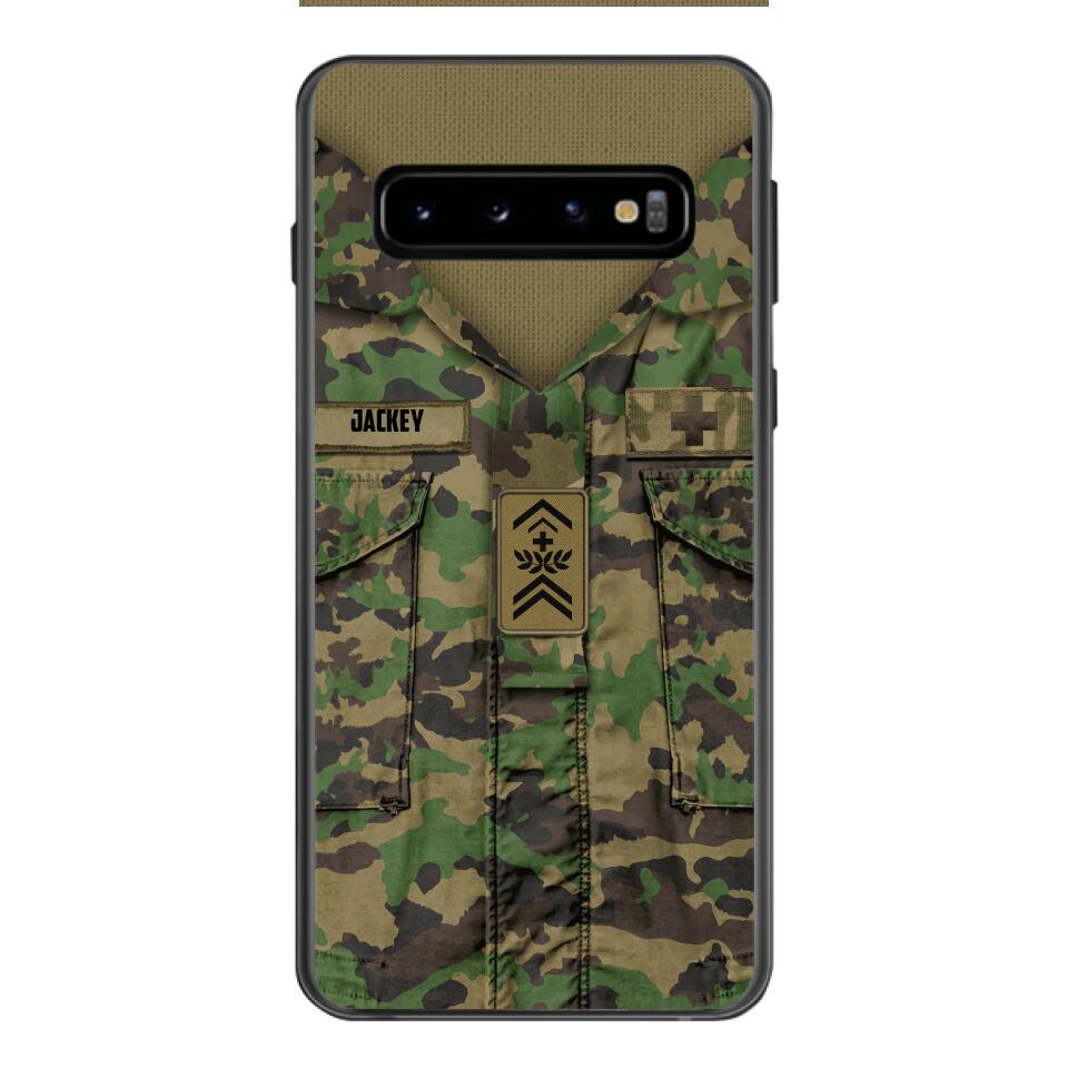 Personalized Swiss Soldier/Veterans Phone Case Printed 22MAR-HQ31