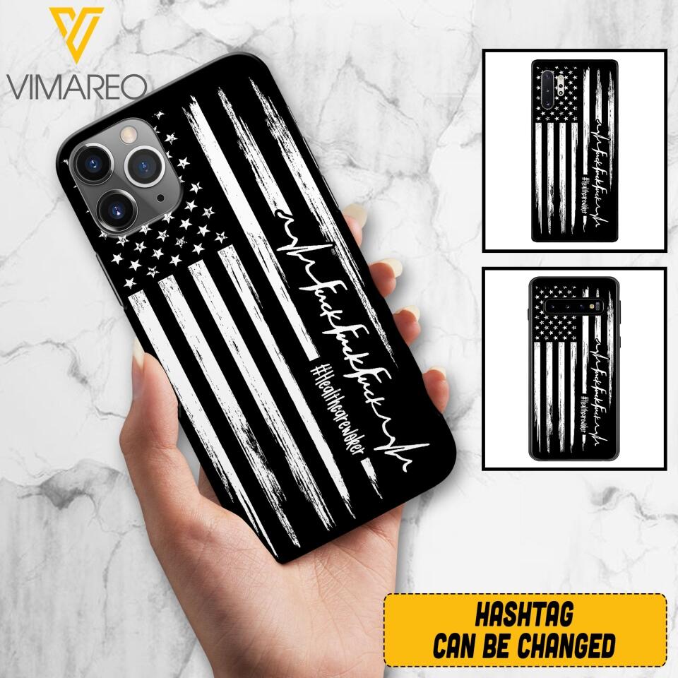 PERSONALIZED NURSE WITH HASHTAG PHONCASE QTVQ0104