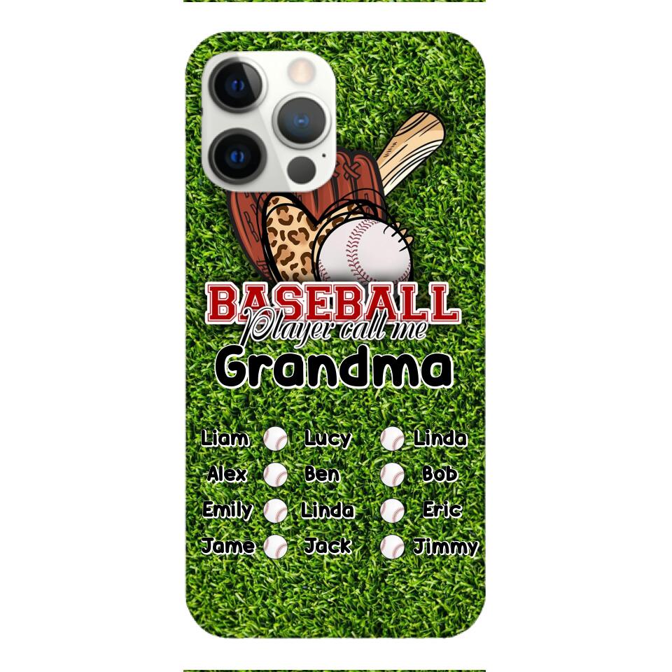 PERSONALIZED BASEBALL GRANDMA PHONECASE M3Q 0104