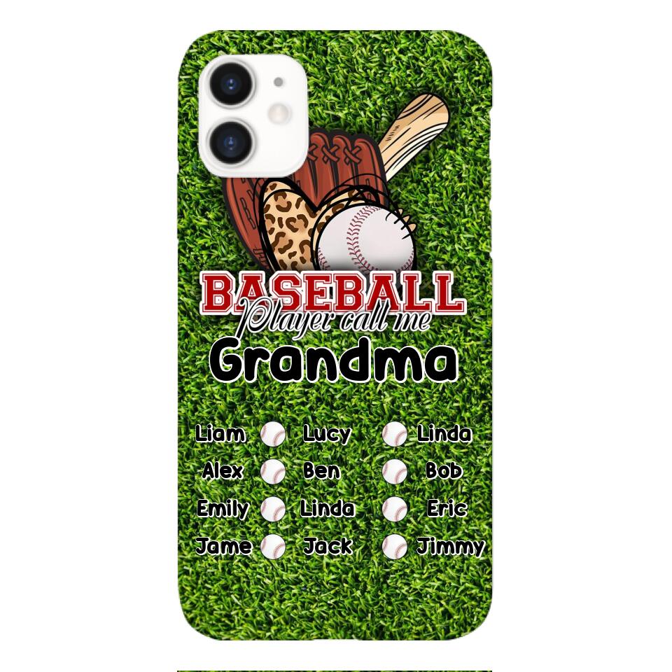 PERSONALIZED BASEBALL GRANDMA PHONECASE M3Q 0104