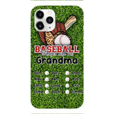 PERSONALIZED BASEBALL GRANDMA PHONECASE M3Q 0104