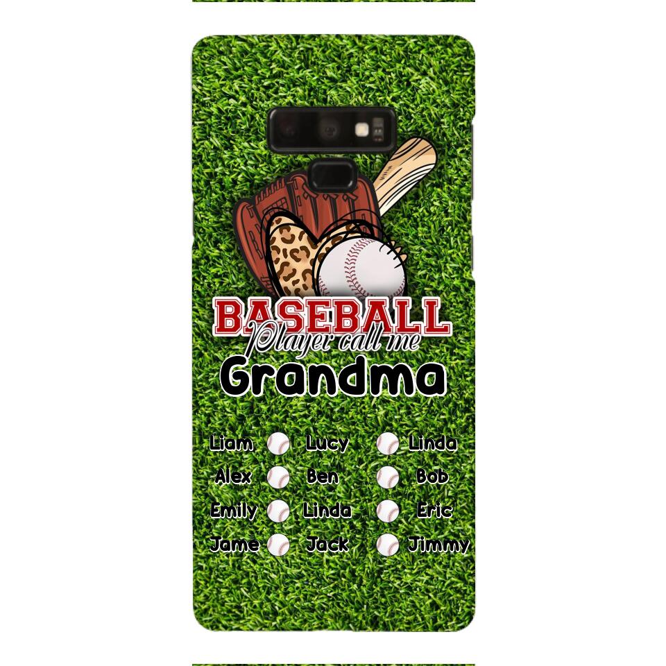 PERSONALIZED BASEBALL GRANDMA PHONECASE M3Q 0104