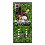 PERSONALIZED BASEBALL GRANDMA PHONECASE M3Q 0104