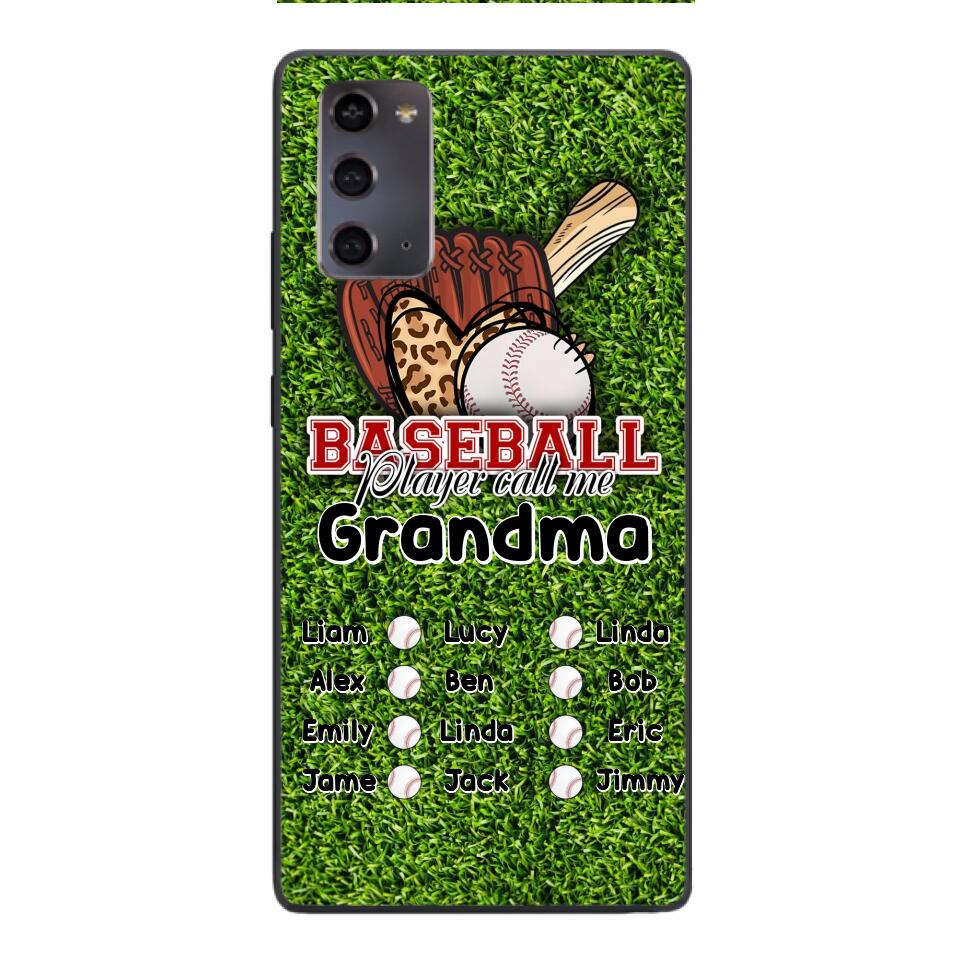 PERSONALIZED BASEBALL GRANDMA PHONECASE M3Q 0104