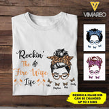Personalized Rockin' The Fire Wife Life Tshirt Printed 22APR-HC01