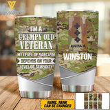 Personalized Australian Soldier Tumbler Printed 22APR-DT04