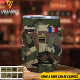 Personalized French Soldier/Veterans Wine Tumbler Printed VHDT0404