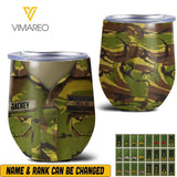 Personalized Netherland Soldier/Veterans Tumbler Printed 22APR-HQ04