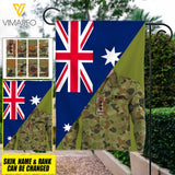 Personalized Australian Soldier Garden Flag Printed 22APR-MQ04