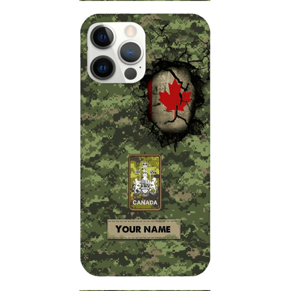 Personalized Canadian Army Camo Phone Case Printed 3C 0404
