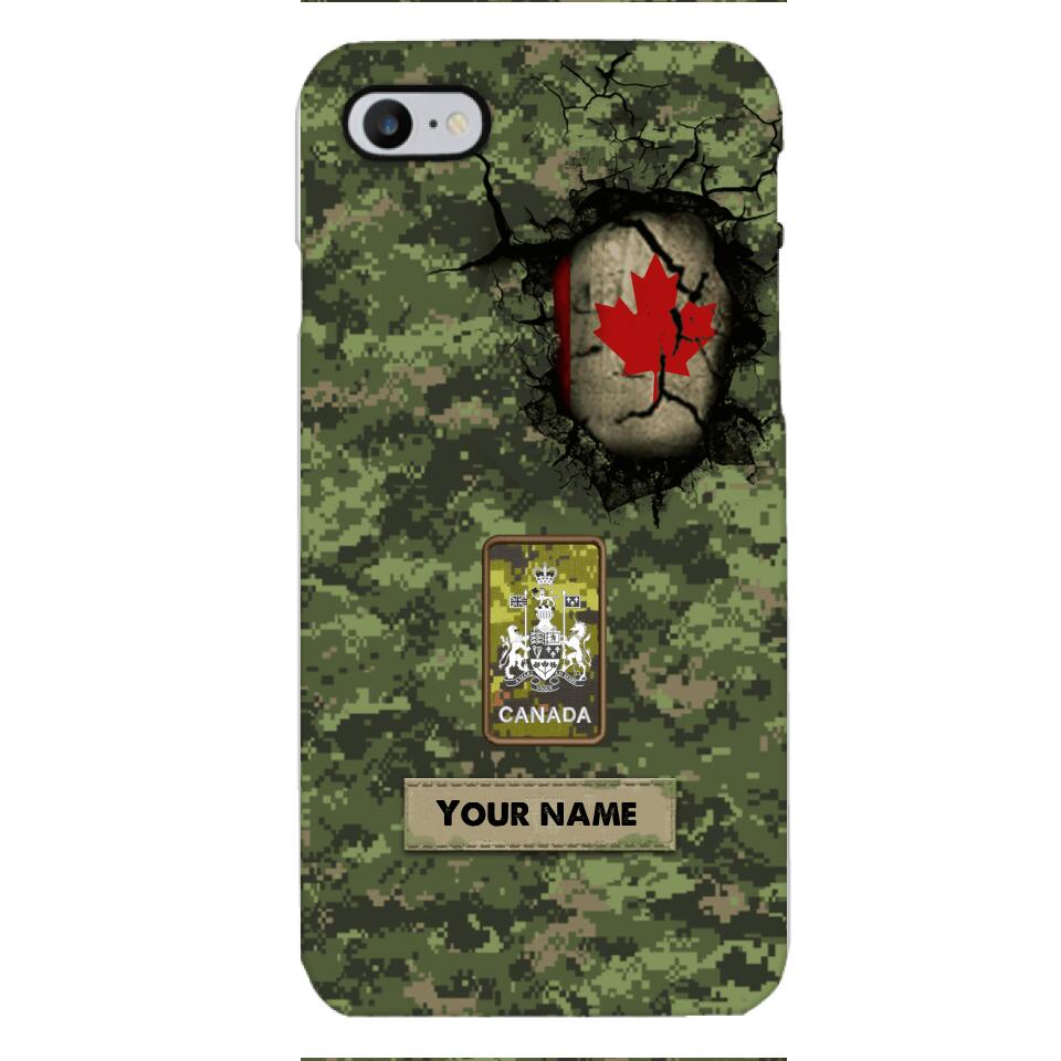 Personalized Canadian Army Camo Phone Case Printed 3C 0404