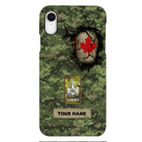 Personalized Canadian Army Camo Phone Case Printed 3C 0404